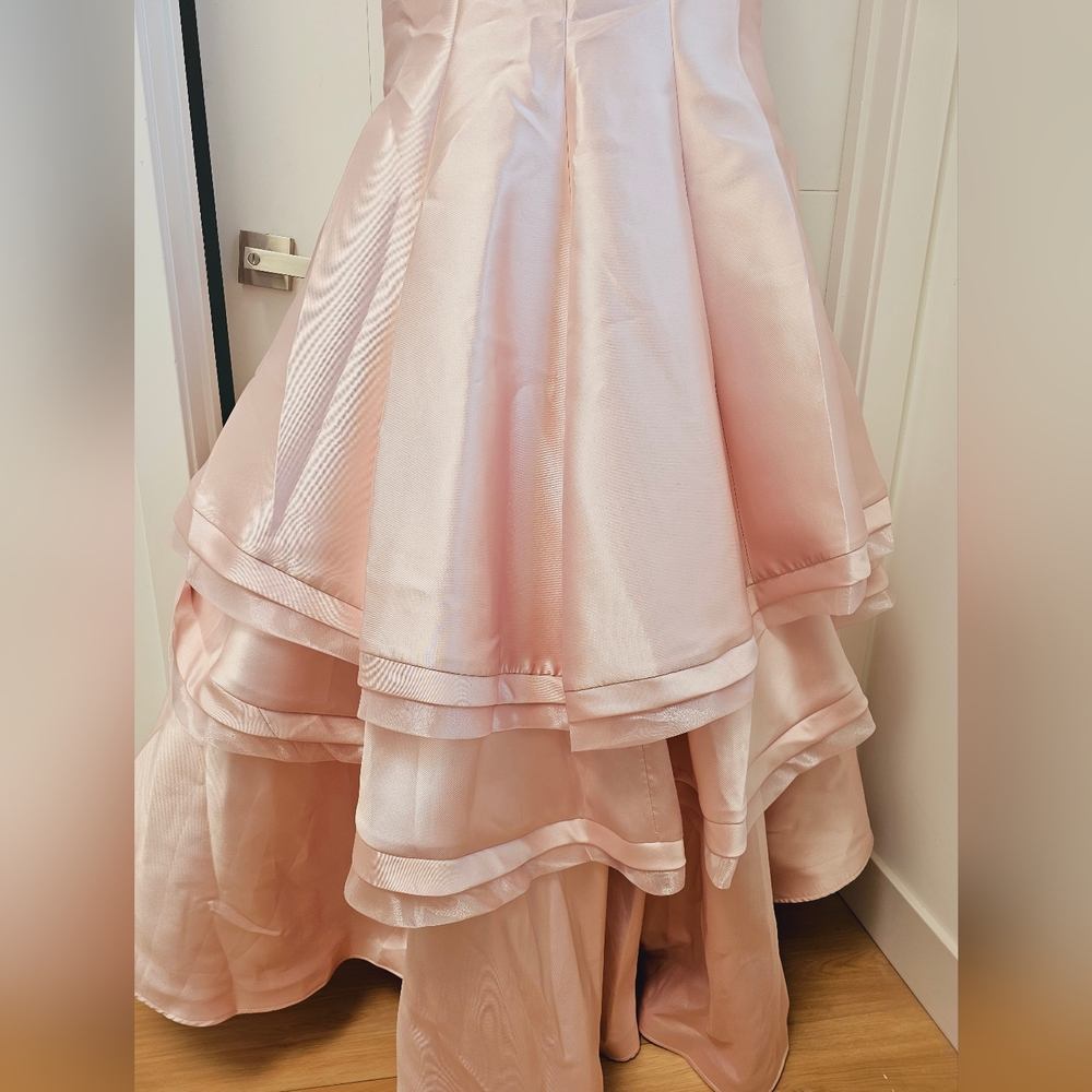 NWT Jovani Blush Off-the-shoulder Mermaid Evening Gown, size 6 - Picture 7 of 9